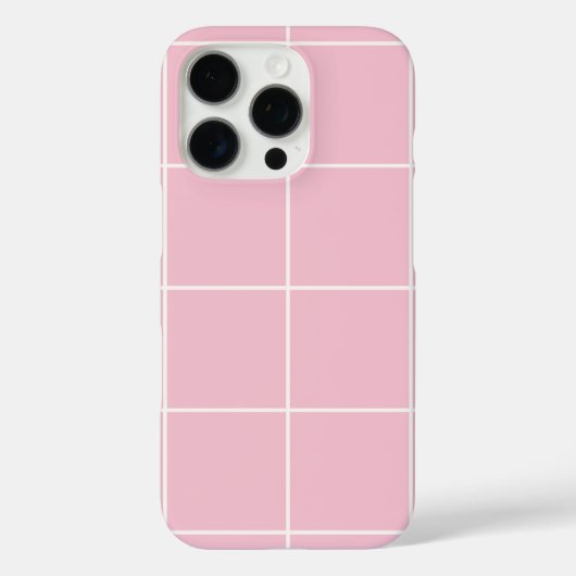 Minimal Color Grid Check Pattern Case-Mate iPhone Case (Achterkant)