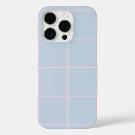 Minimal Color Grid Check Pattern Case-Mate iPhone Case (Achterkant)