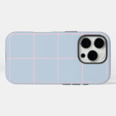 Minimal Color Grid Check Pattern Case-Mate iPhone Case (Achterkant (horizontaal))