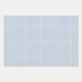 Minimal Color Grid Check Pattern Inpakpapier Vel (Voorkant)