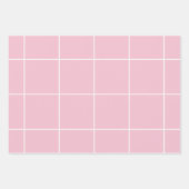 Minimal Color Grid Check Pattern Inpakpapier Vel (Voorkant 3)