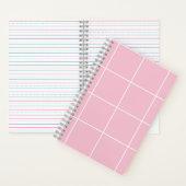 Minimal Color Grid Check Pattern Notitieboek (Binnen)