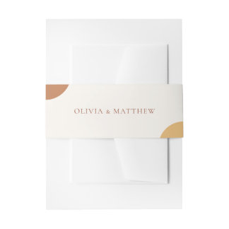 Minimal Colorful Boho Retro Arches Wedding Uitnodigingen Wikkel