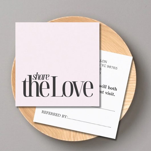 Minimal Cool Roos Bold Beauty Aanbevelingskaartje