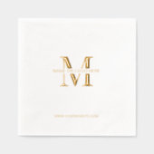 Minimal Corporate Event Business Logo Custom Folie Servetten (Voorkant)