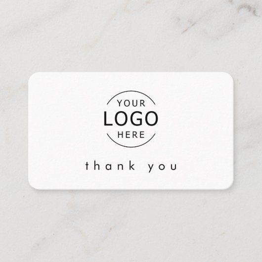 Minimal Corporate Thank You Visitekaartje Invoegen (Voorkant)