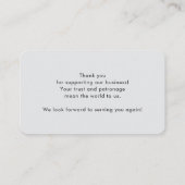 Minimal Corporate Thank You Visitekaartje Invoegen (Achterkant)