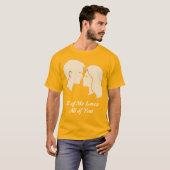 Minimal Couple Silhouette Happy Valentines Day T-shirt (Voorkant volledig)