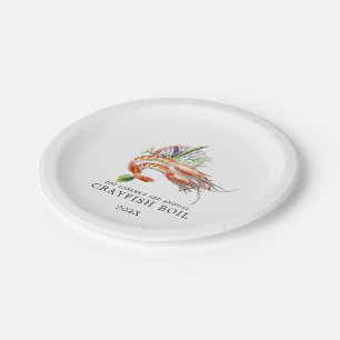 Minimal Crawfish Boil Papieren Bordje