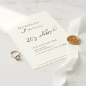 Minimal Cream Elegant Engagement Typography Kaart