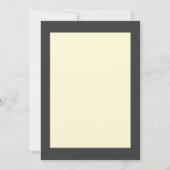 Minimal Cream Typography Wedding Invitation Kaart (Achterkant)