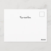 Minimal Cuba Island retro reizen Briefkaart (Achterkant)