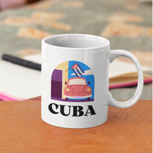 Minimal Cuba Island retro reizen Koffiemok