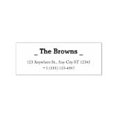 Minimal Custom Address Stamp Family Address Stamp Rubberstempel (Gestempeld)