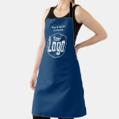 Minimal Custom Company Logo Blauw Wit Schort (Insitu)