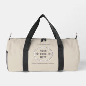 Minimal Custom Company Logo Business Duffle Bag Plunjezak (Achterkant)