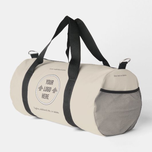 Minimal Custom Company Logo Business Duffle Bag Plunjezak (Rechterhoek)