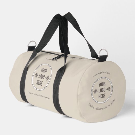Minimal Custom Company Logo Business Duffle Bag Plunjezak (Linkerhoek)