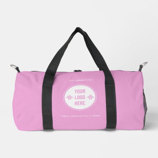 Minimal Custom Company Logo Business Duffle Bag Plunjezak (Voorkant)