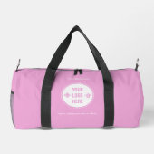 Minimal Custom Company Logo Business Duffle Bag Plunjezak (Achterkant)