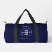 Minimal Custom Company Logo Business Duffle Bag Plunjezak (Voorkant)