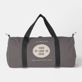Minimal Custom Company Logo Business Duffle Bag Plunjezak (Voorkant)