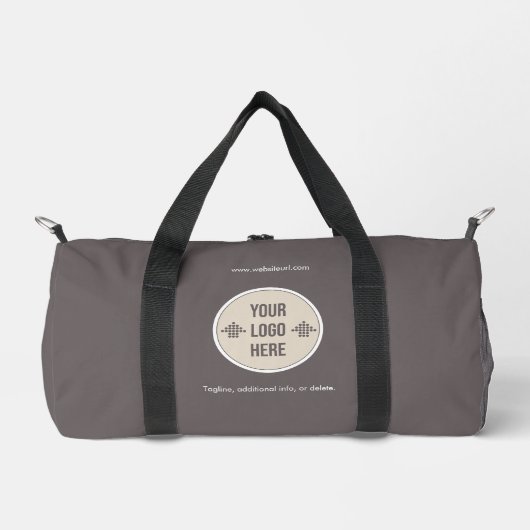 Minimal Custom Company Logo Business Duffle Bag Plunjezak (Voorkant)