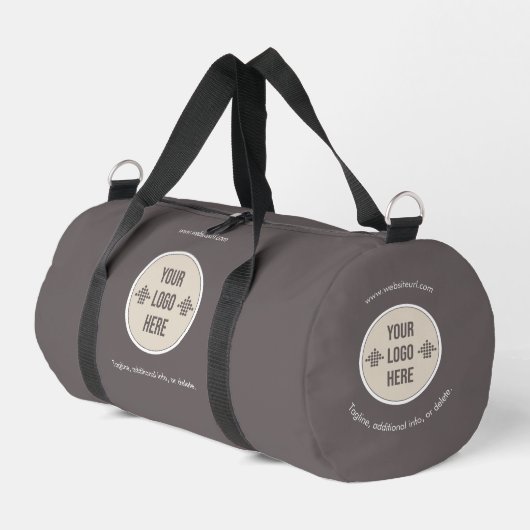 Minimal Custom Company Logo Business Duffle Bag Plunjezak (Linkerhoek)