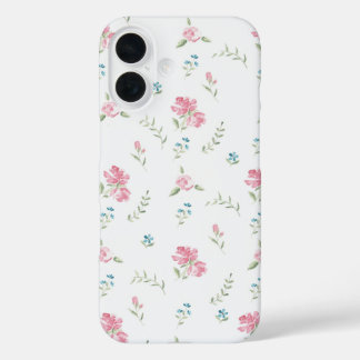 Minimal Custom Floral Photo iPhone 16 Hoesje