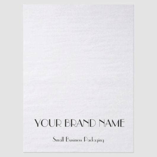 Minimal Custom  tissue paper for Small Business Tissuepapier (Voorkant)