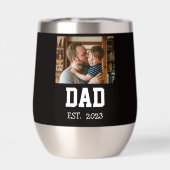 Minimal Dad Established Photo Father's Day Gift  (Achterkant)