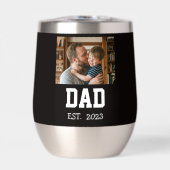 Minimal Dad Established Photo Father's Day Gift  (Voorkant)