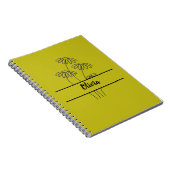 Minimal daisies notebook for girls notitieboek (Rechterzijde)