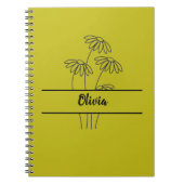 Minimal daisies notebook for girls notitieboek (Voorkant)