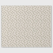 Minimal Daisy Spring Rustic Country Cadeaupapier (Vlak)