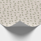 Minimal Daisy Spring Rustic Country Cadeaupapier (Hoek)