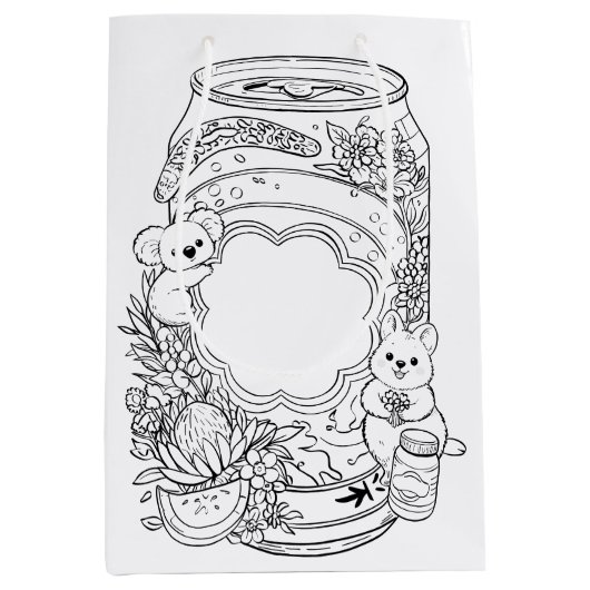 Minimal Dark Horror Eyes in the Darkness Medium Cadeauzakje (Voorkant)