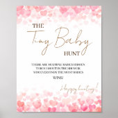 Minimal De Kleine Baby Hunt Baby shower spel rusti Poster (Voorkant)