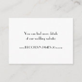 Minimal Deco Bruiloftsaccommodatie Kaarten (Achterkant)