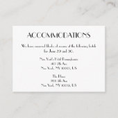 Minimal Deco Bruiloftsaccommodatie Kaarten (Voorkant)