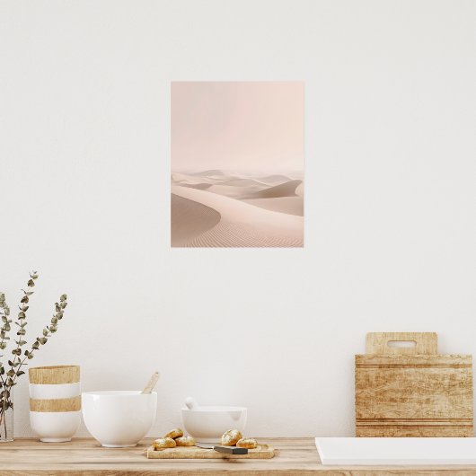Minimal Desert Dunes Wall Art Print (Keuken)