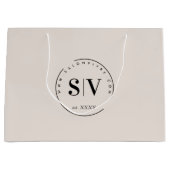 Minimal Designer Beauty Salon Business Logo Groot Cadeauzakje (Voorkant)