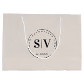 Minimal Designer Beauty Salon Business Logo Groot Cadeauzakje (Achterkant)