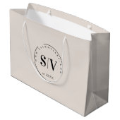 Minimal Designer Beauty Salon Business Logo Groot Cadeauzakje (Achterkant Gekanteld)