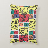 Minimal Dogs Line Art Collage Accent Kussen (Achterkant (Verticaal))