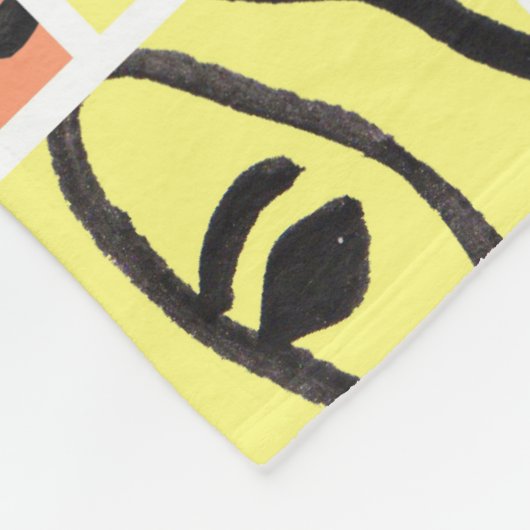 Minimal Dogs Line Art Collage Fleece Deken (Hoek)