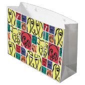 Minimal Dogs Line Art Collage Groot Cadeauzakje (Achterkant Gekanteld)