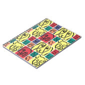 Minimal Dogs Line Art Collage Notitieboek (Linkerzijde)