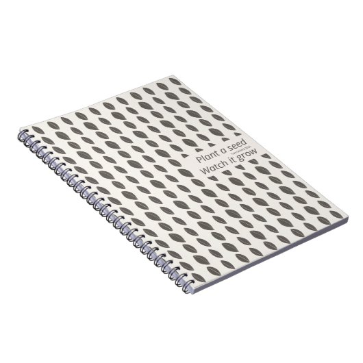 Minimal Dot Pattern Notebook – Plant a Seed Notitieboek (Rechterzijde)