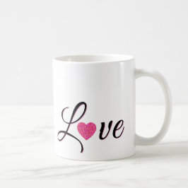 Minimal Dotted Heart Design Koffiemok